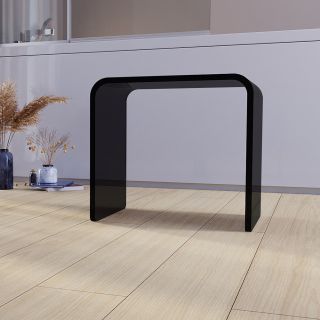 Стул для душа Veconi ST-AC-1TB, 425*280*390, черный полупрозрачный